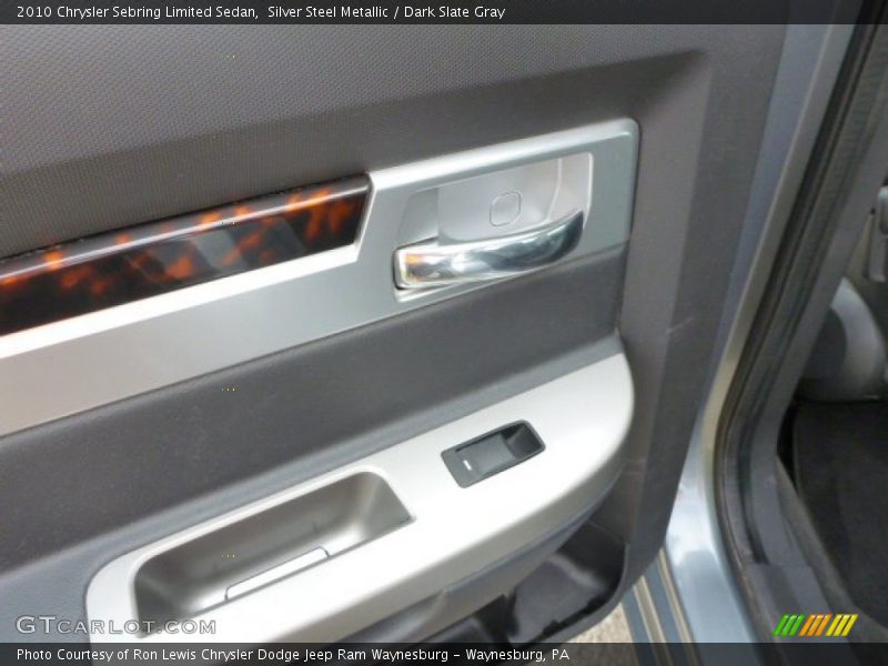 Silver Steel Metallic / Dark Slate Gray 2010 Chrysler Sebring Limited Sedan