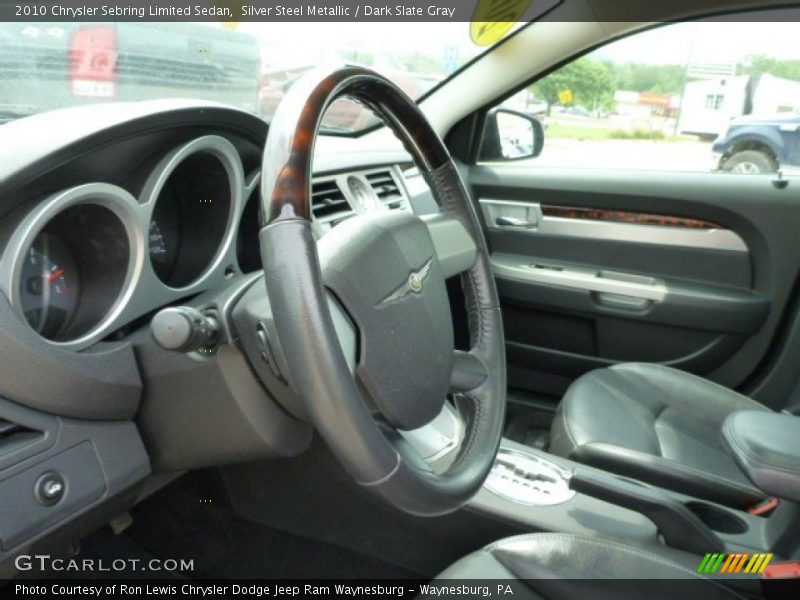 Silver Steel Metallic / Dark Slate Gray 2010 Chrysler Sebring Limited Sedan