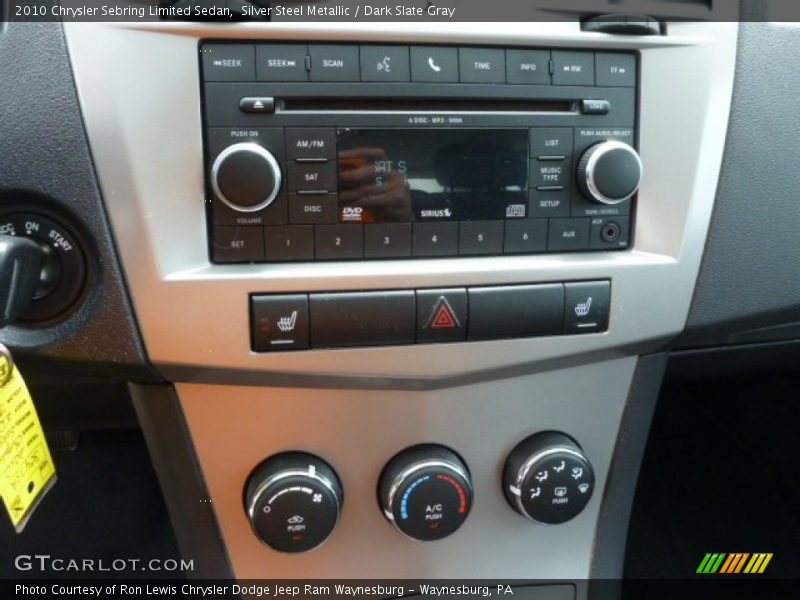 Silver Steel Metallic / Dark Slate Gray 2010 Chrysler Sebring Limited Sedan