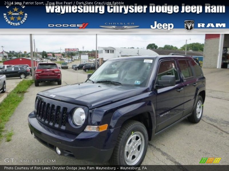 True Blue Pearl / Dark Slate Gray/Light Pebble 2014 Jeep Patriot Sport