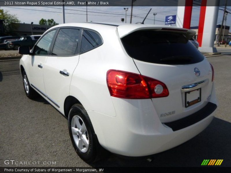 Pearl White / Black 2013 Nissan Rogue S Special Edition AWD