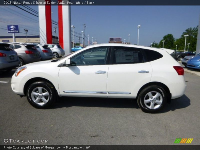 Pearl White / Black 2013 Nissan Rogue S Special Edition AWD