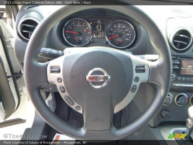 Pearl White / Black 2013 Nissan Rogue S Special Edition AWD