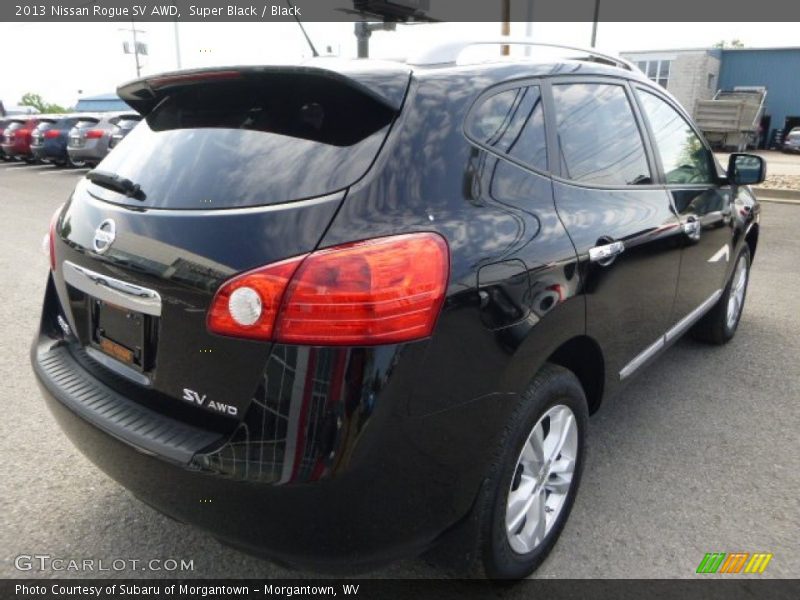 Super Black / Black 2013 Nissan Rogue SV AWD