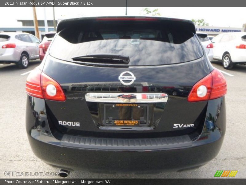 Super Black / Black 2013 Nissan Rogue SV AWD