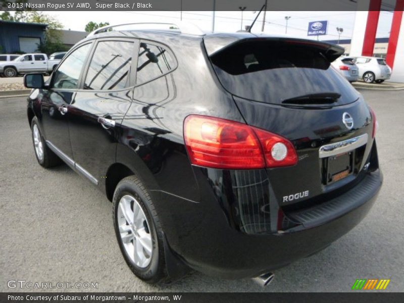 Super Black / Black 2013 Nissan Rogue SV AWD