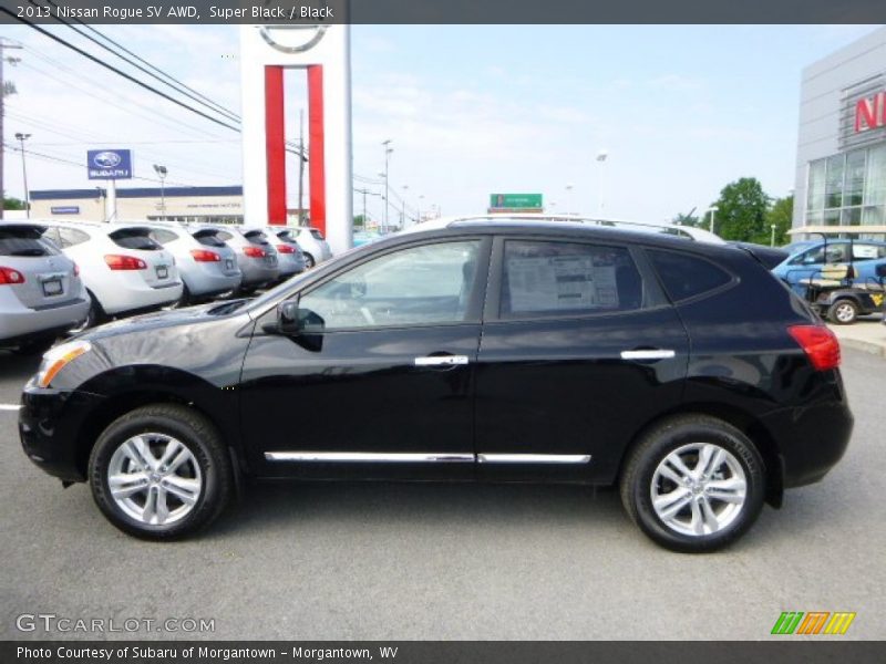 Super Black / Black 2013 Nissan Rogue SV AWD