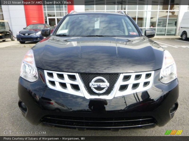 Super Black / Black 2013 Nissan Rogue SV AWD
