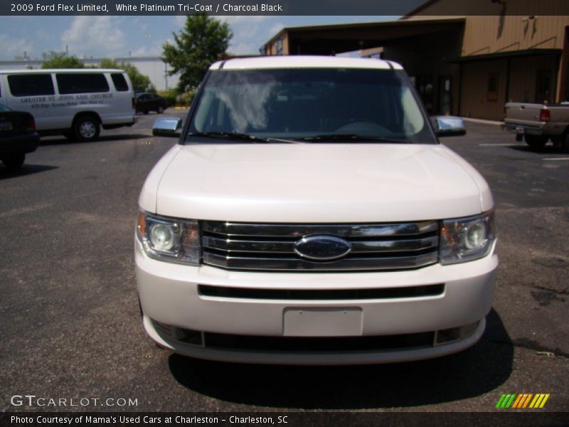 White Platinum Tri-Coat / Charcoal Black 2009 Ford Flex Limited