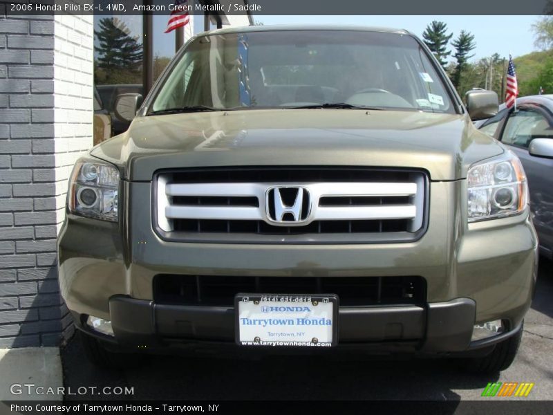 Amazon Green Metallic / Saddle 2006 Honda Pilot EX-L 4WD