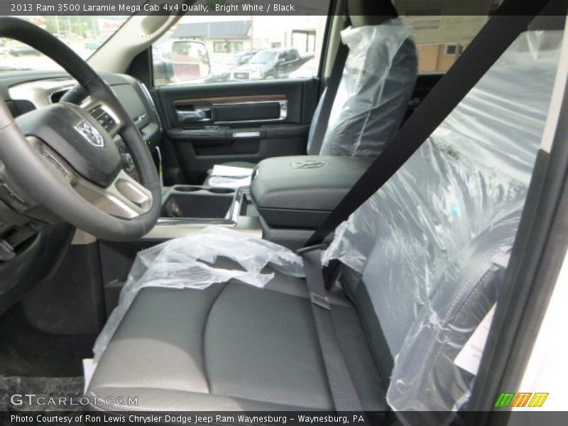  2013 3500 Laramie Mega Cab 4x4 Dually Black Interior
