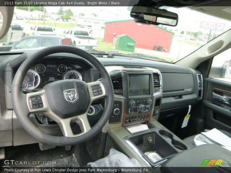 Dashboard of 2013 3500 Laramie Mega Cab 4x4 Dually