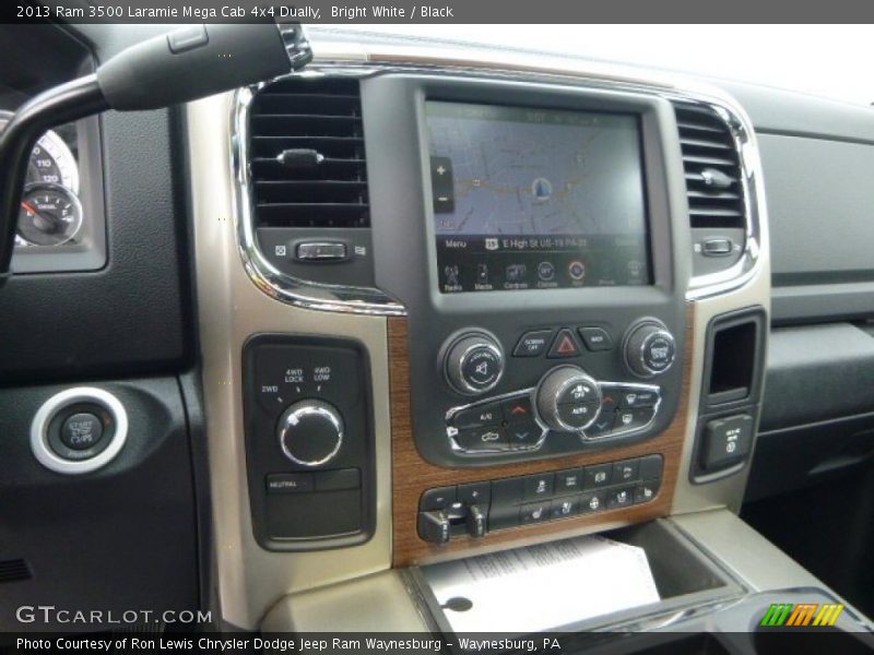 Controls of 2013 3500 Laramie Mega Cab 4x4 Dually
