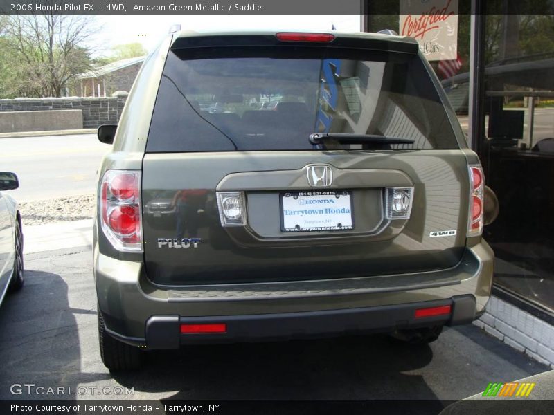 Amazon Green Metallic / Saddle 2006 Honda Pilot EX-L 4WD