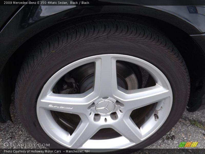 Black / Black 2009 Mercedes-Benz E 350 4Matic Sedan