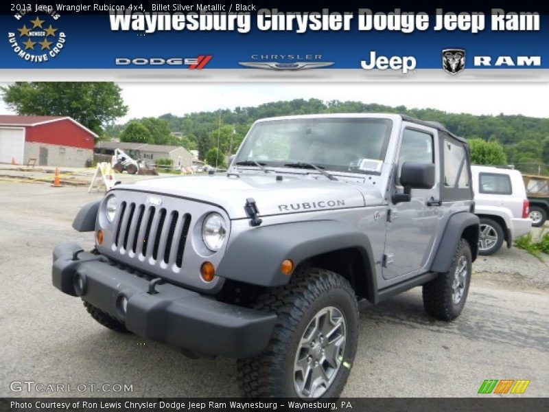 Billet Silver Metallic / Black 2013 Jeep Wrangler Rubicon 4x4
