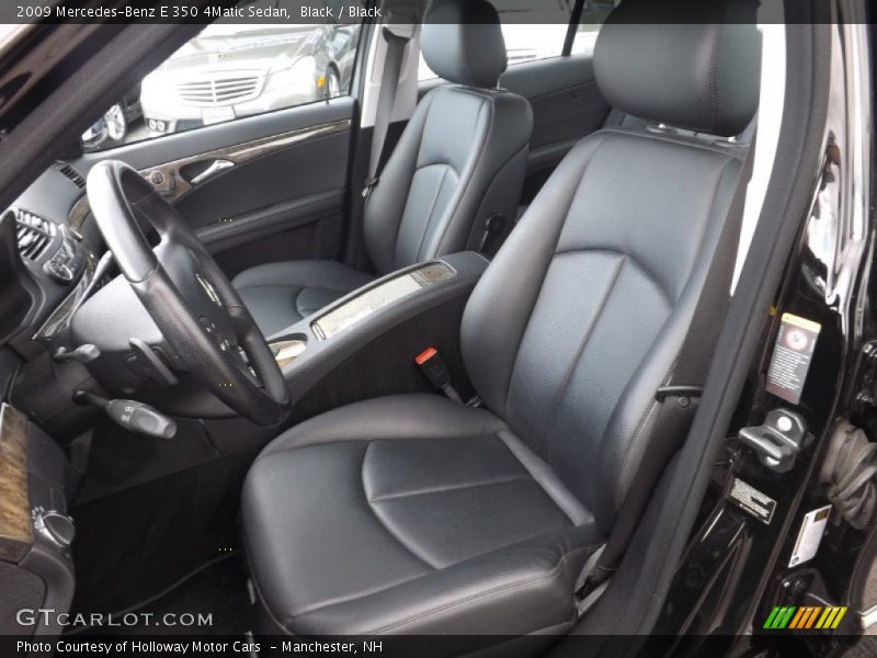 Black / Black 2009 Mercedes-Benz E 350 4Matic Sedan