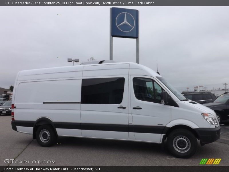 Arctic White / Lima Black Fabric 2013 Mercedes-Benz Sprinter 2500 High Roof Crew Van