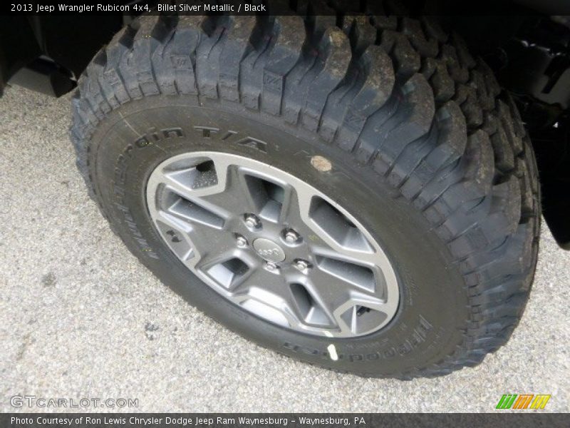 Billet Silver Metallic / Black 2013 Jeep Wrangler Rubicon 4x4