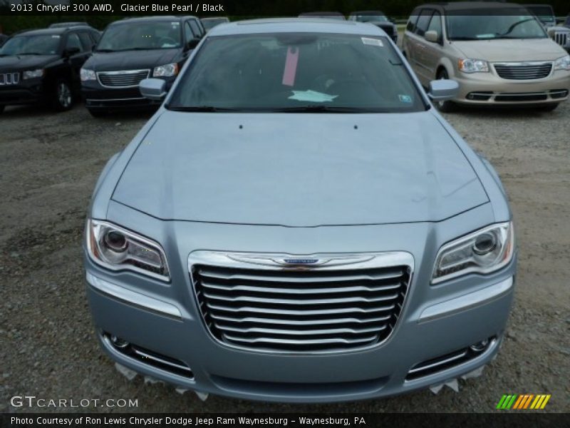 Glacier Blue Pearl / Black 2013 Chrysler 300 AWD