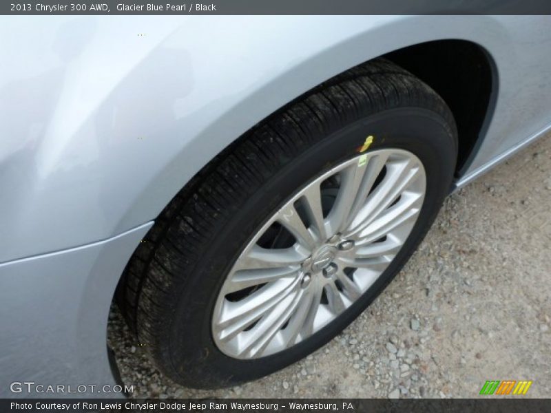 Glacier Blue Pearl / Black 2013 Chrysler 300 AWD