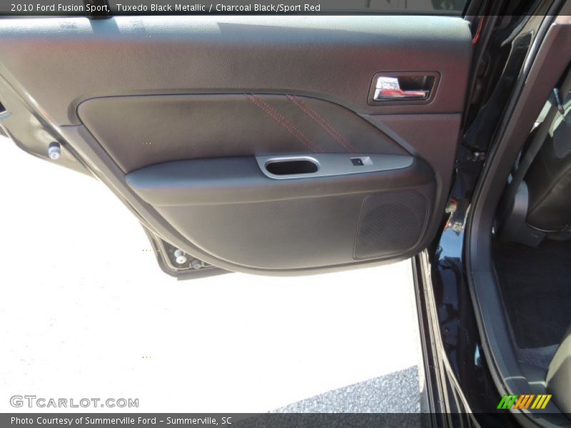 Tuxedo Black Metallic / Charcoal Black/Sport Red 2010 Ford Fusion Sport
