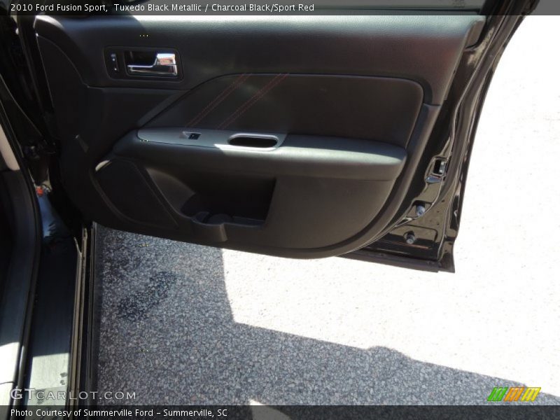 Tuxedo Black Metallic / Charcoal Black/Sport Red 2010 Ford Fusion Sport