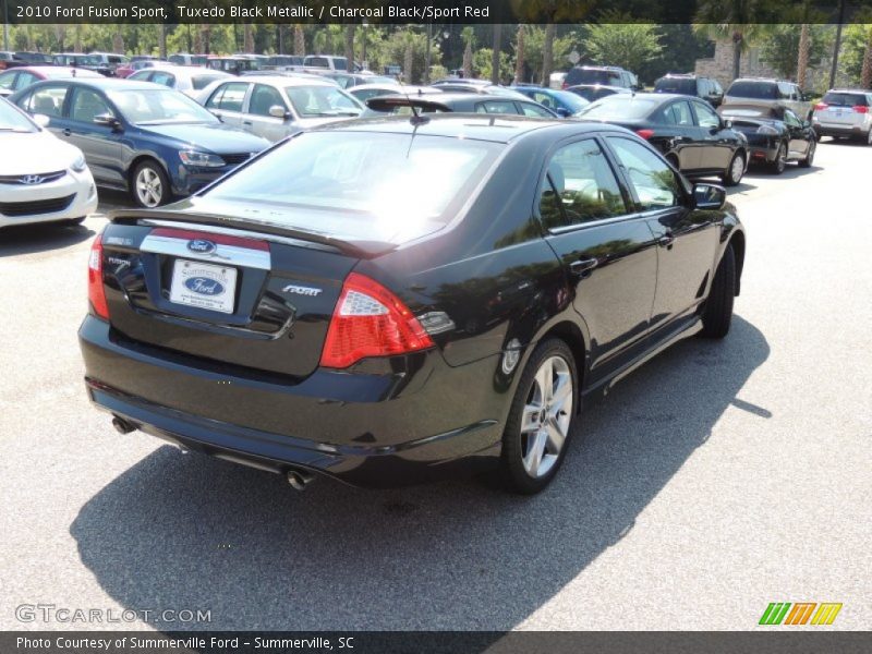Tuxedo Black Metallic / Charcoal Black/Sport Red 2010 Ford Fusion Sport