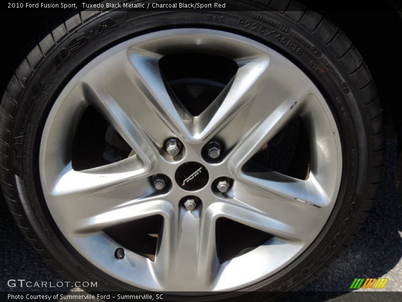 Tuxedo Black Metallic / Charcoal Black/Sport Red 2010 Ford Fusion Sport