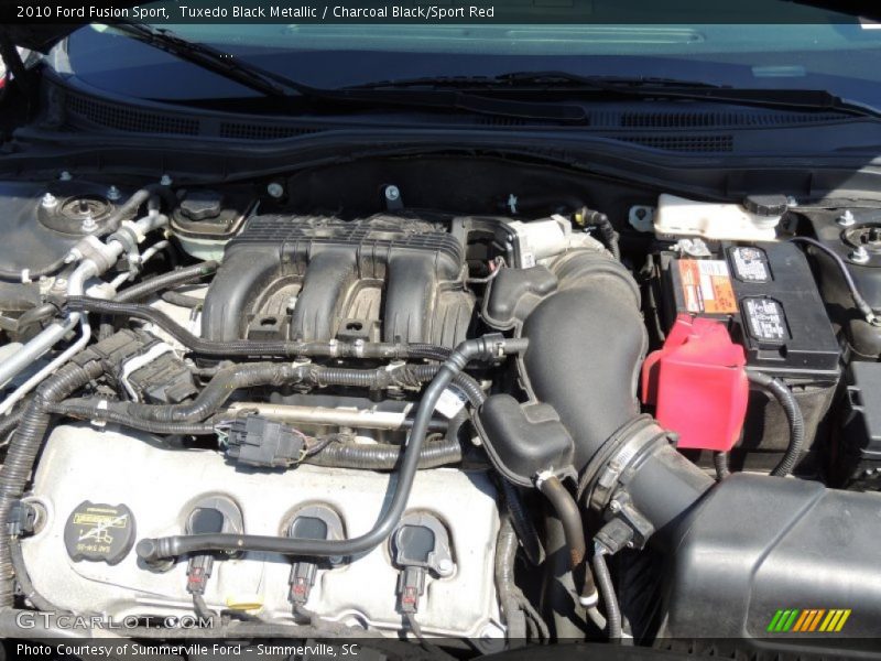 Tuxedo Black Metallic / Charcoal Black/Sport Red 2010 Ford Fusion Sport