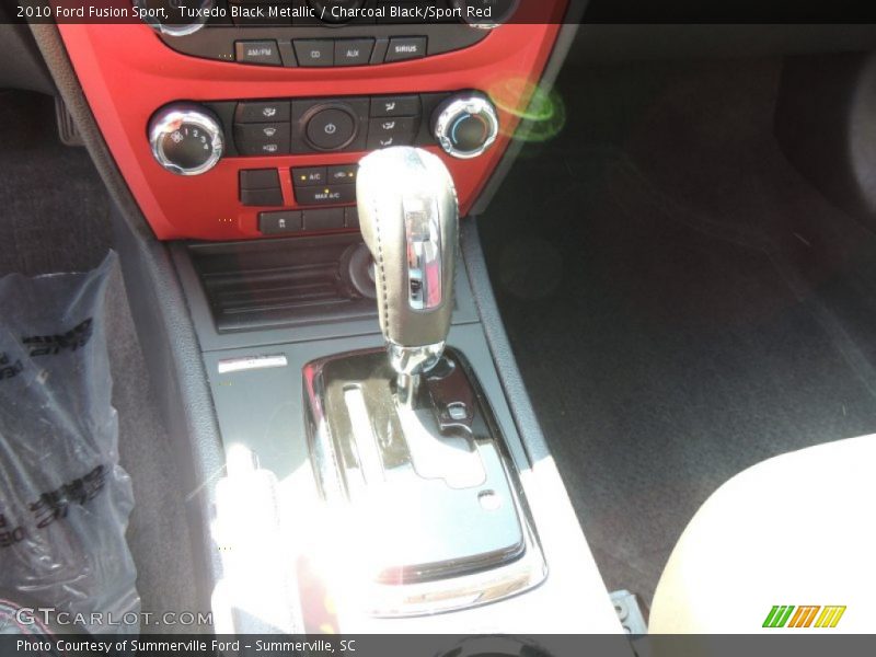 Tuxedo Black Metallic / Charcoal Black/Sport Red 2010 Ford Fusion Sport
