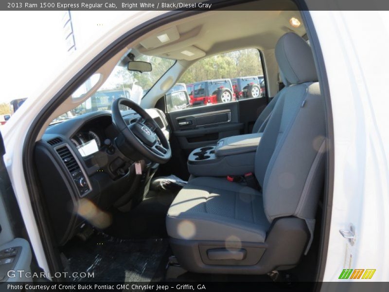 Bright White / Black/Diesel Gray 2013 Ram 1500 Express Regular Cab