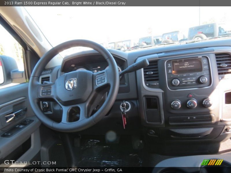 Bright White / Black/Diesel Gray 2013 Ram 1500 Express Regular Cab