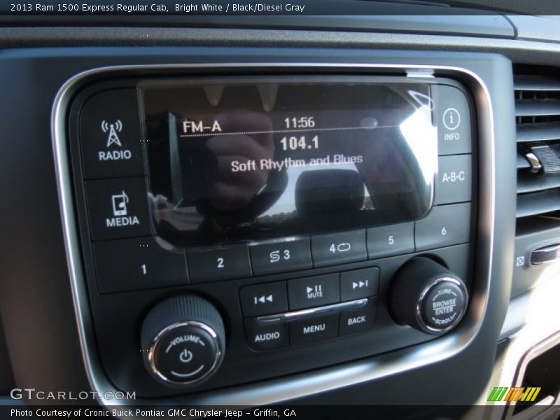 Bright White / Black/Diesel Gray 2013 Ram 1500 Express Regular Cab