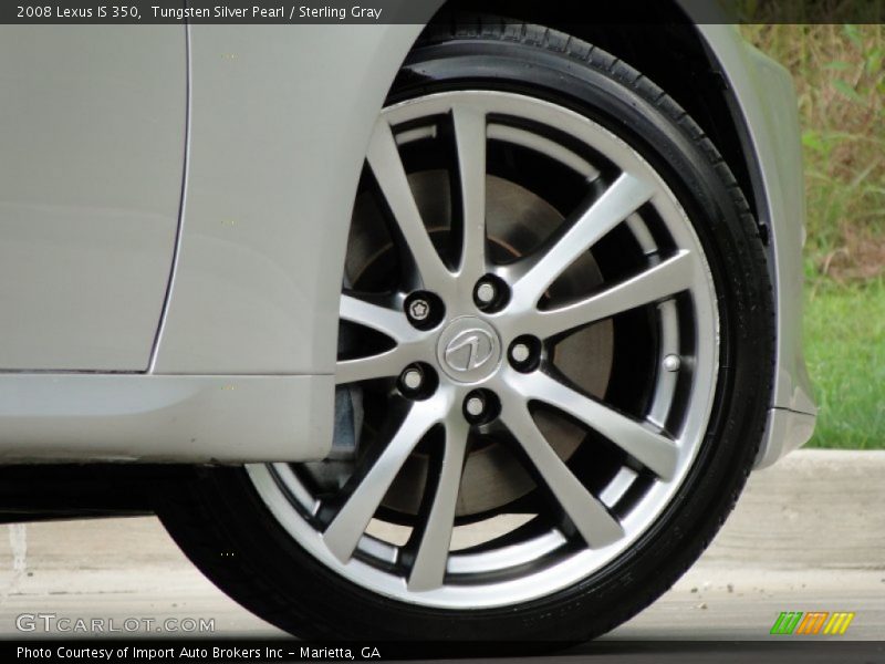 Tungsten Silver Pearl / Sterling Gray 2008 Lexus IS 350