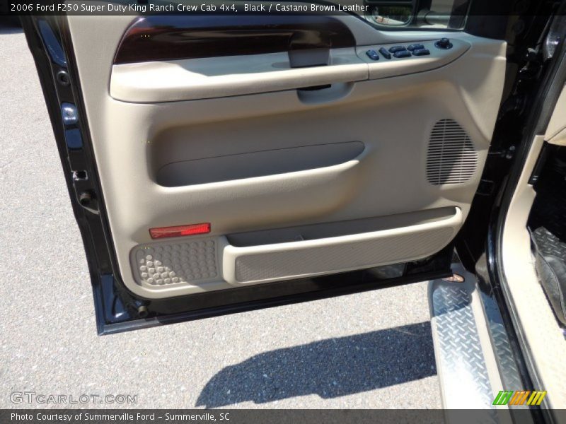 Black / Castano Brown Leather 2006 Ford F250 Super Duty King Ranch Crew Cab 4x4