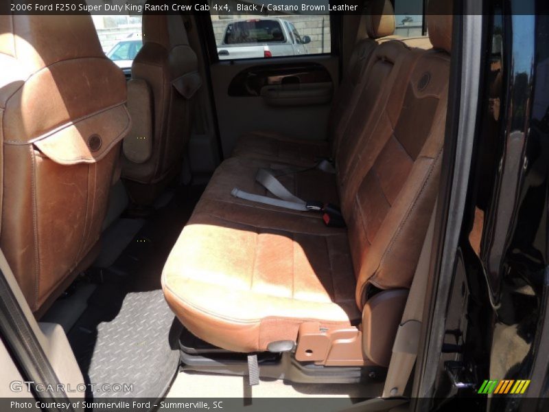 Black / Castano Brown Leather 2006 Ford F250 Super Duty King Ranch Crew Cab 4x4