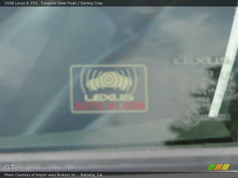 Tungsten Silver Pearl / Sterling Gray 2008 Lexus IS 350