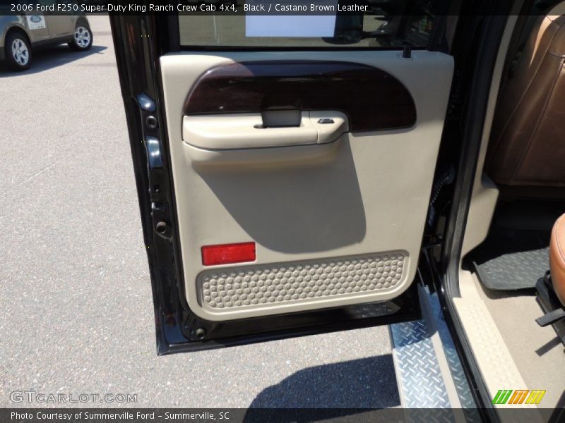 Black / Castano Brown Leather 2006 Ford F250 Super Duty King Ranch Crew Cab 4x4