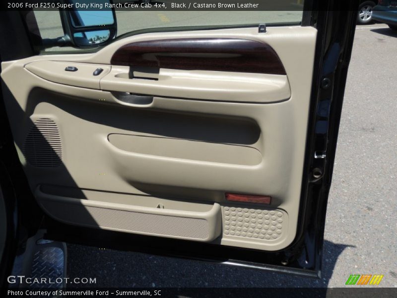 Black / Castano Brown Leather 2006 Ford F250 Super Duty King Ranch Crew Cab 4x4