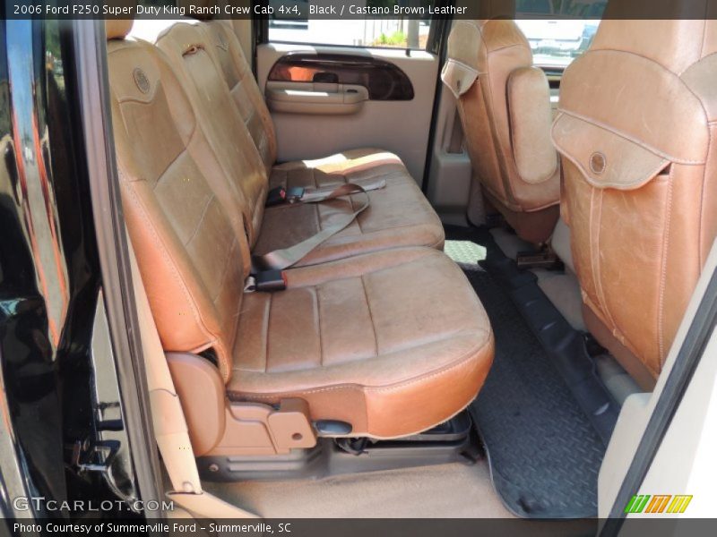 Black / Castano Brown Leather 2006 Ford F250 Super Duty King Ranch Crew Cab 4x4