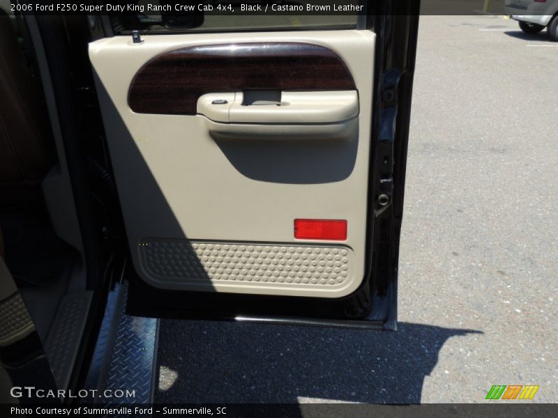 Black / Castano Brown Leather 2006 Ford F250 Super Duty King Ranch Crew Cab 4x4