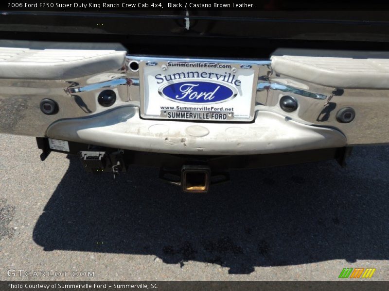 Black / Castano Brown Leather 2006 Ford F250 Super Duty King Ranch Crew Cab 4x4
