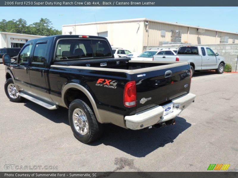 Black / Castano Brown Leather 2006 Ford F250 Super Duty King Ranch Crew Cab 4x4