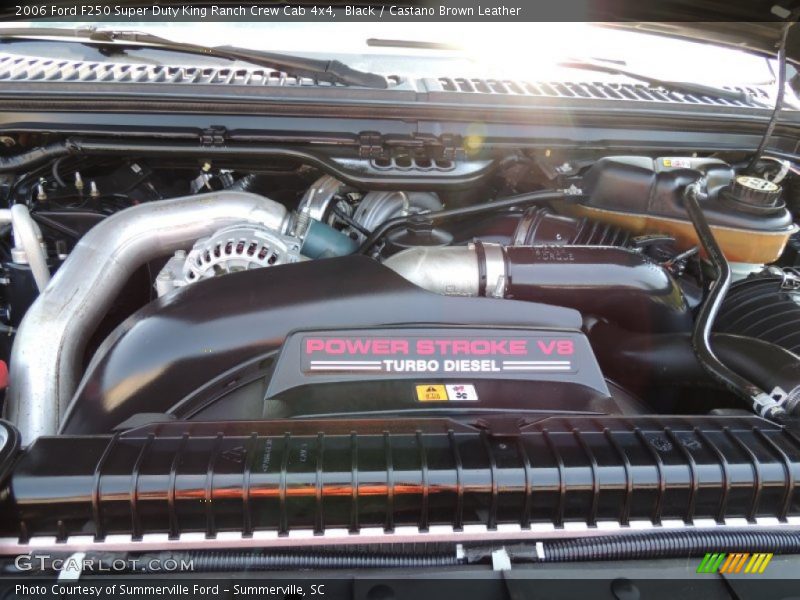 Black / Castano Brown Leather 2006 Ford F250 Super Duty King Ranch Crew Cab 4x4