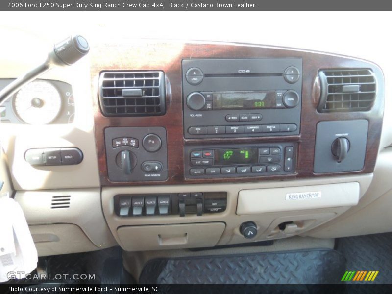 Black / Castano Brown Leather 2006 Ford F250 Super Duty King Ranch Crew Cab 4x4