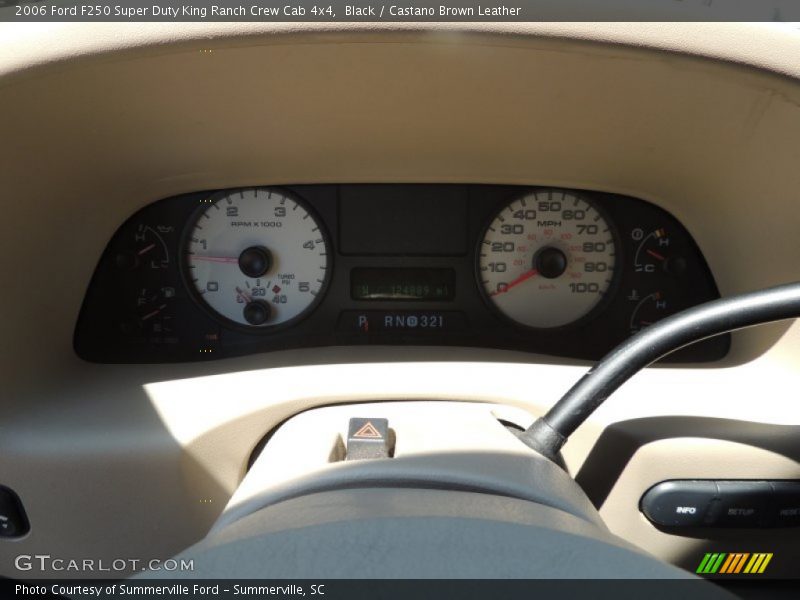 Black / Castano Brown Leather 2006 Ford F250 Super Duty King Ranch Crew Cab 4x4