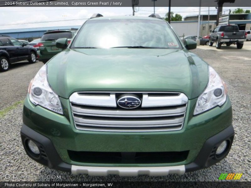 Cypress Green Pearl / Ivory 2014 Subaru Outback 2.5i Limited