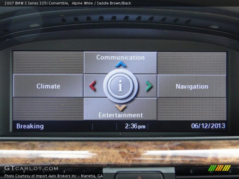 Alpine White / Saddle Brown/Black 2007 BMW 3 Series 335i Convertible
