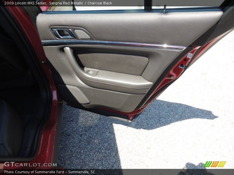 Sangria Red Metallic / Charcoal Black 2009 Lincoln MKS Sedan